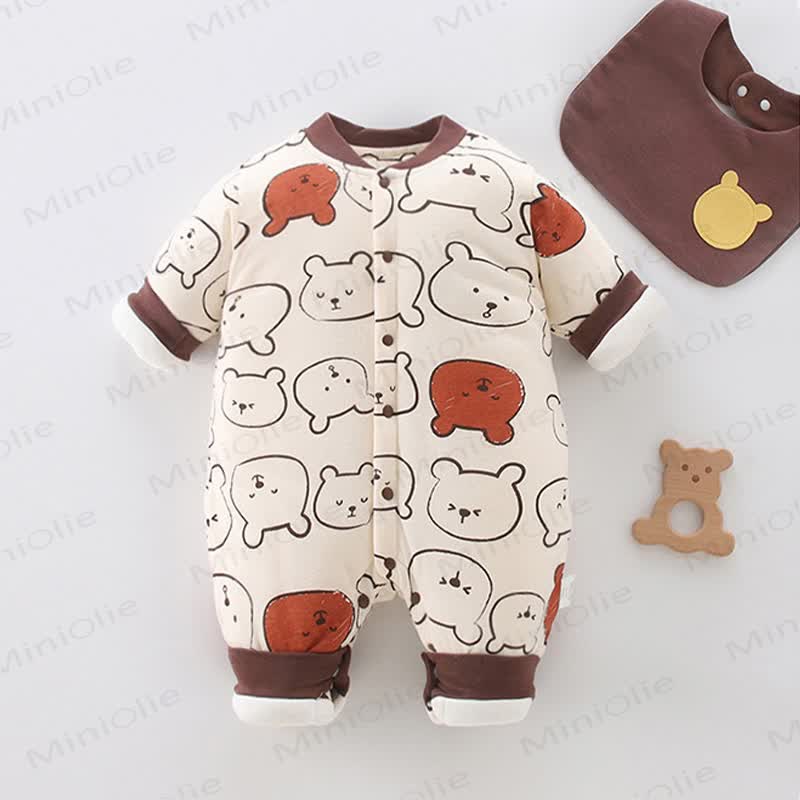 Baby Bear Romper with Bib