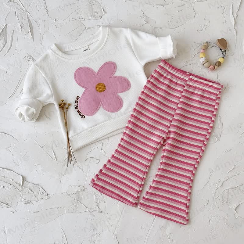 GROW&LOVE Baby Girl 2-Piece Flower Set
