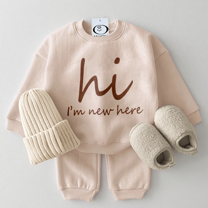HI I'M NEW HERE Baby 2-Piece Casual Set