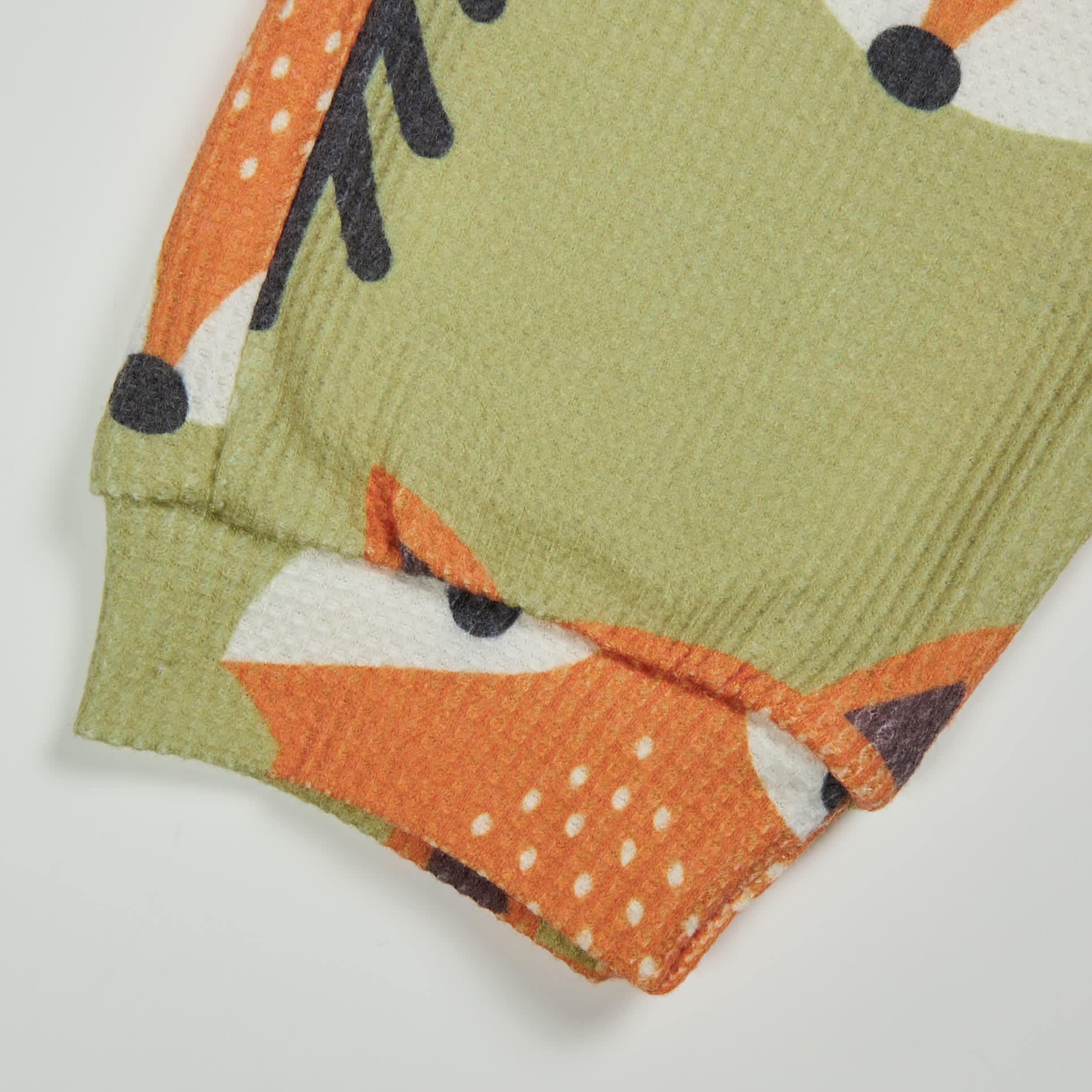 Baby Toddler Fox Green Waffle 2-piece Set