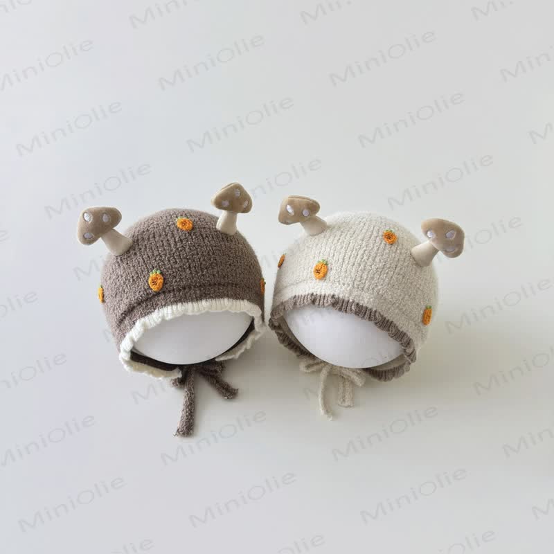 Baby Mushroom Carrot Strawberry Lovely Bonnet