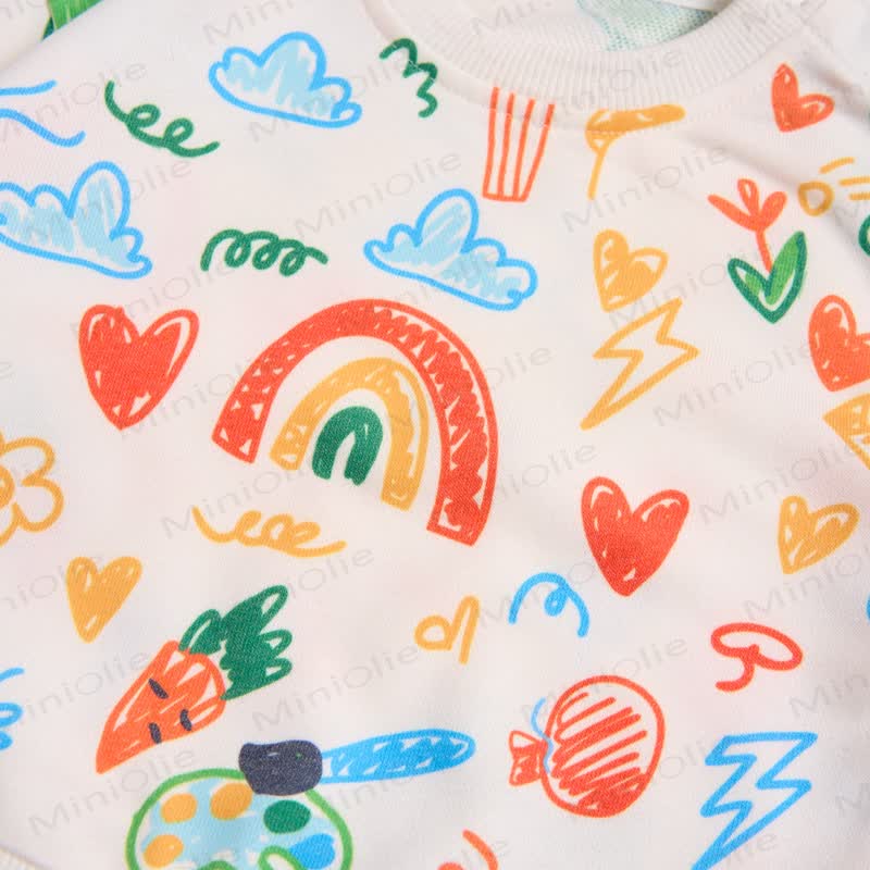 Baby Toddler Childlike Drawing Sweatshirt