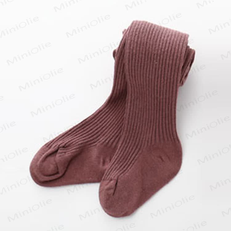 Baby Ribbed Solid Color Tights