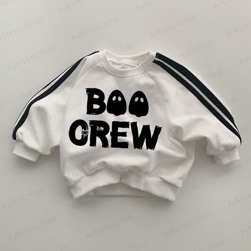 BOO CREW Baby White Sweatshirt
