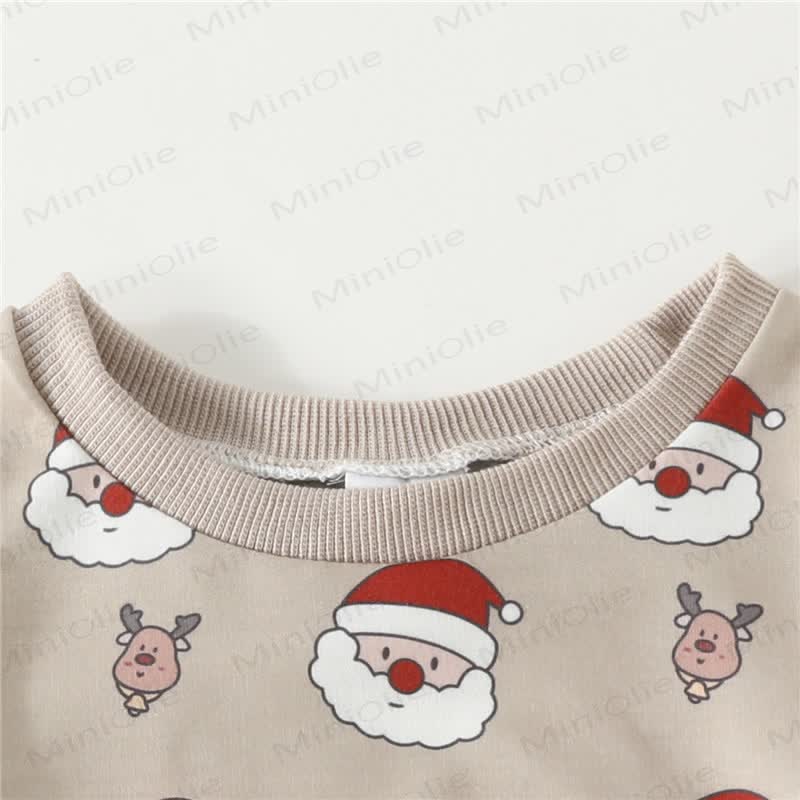 Baby Christmas Santa Claus Elk 2 Pieces Set
