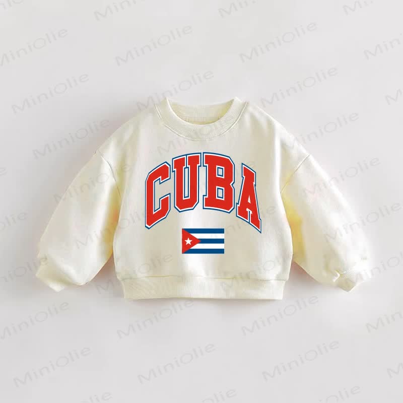 CUBA Baby Toddler Flag Sweatshirt