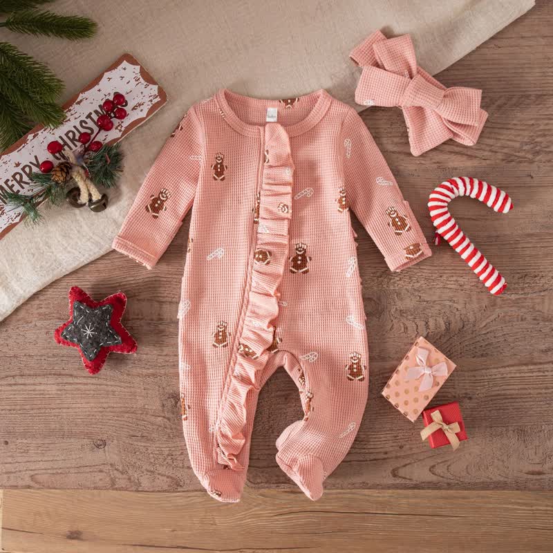 Baby Headscarf Christmas Romper