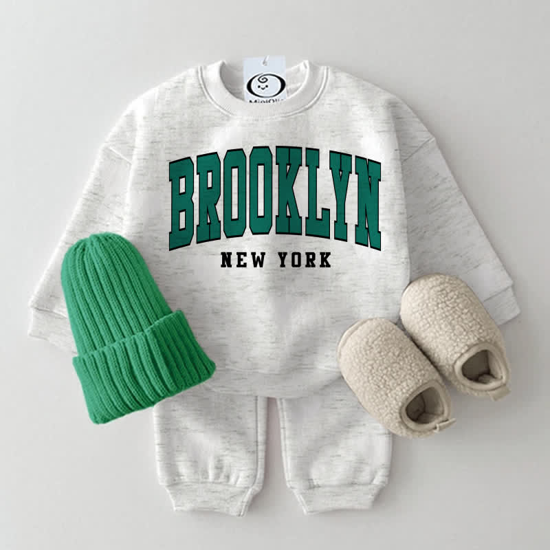BROOKLYN NEW YORK Baby Sweatsuit 2-piece Set