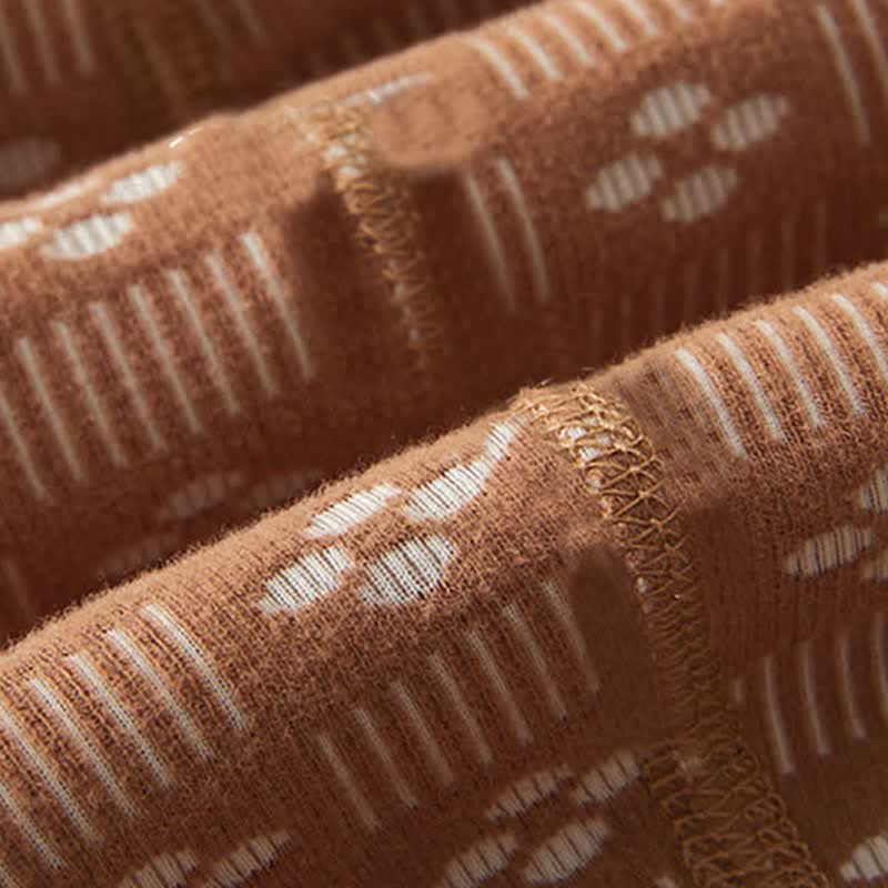 Baby Jacquard Fleece Lined Hooded Romper