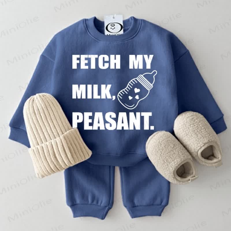 FETCH MY MILK PEASANT Baby Funny 2-piece Set