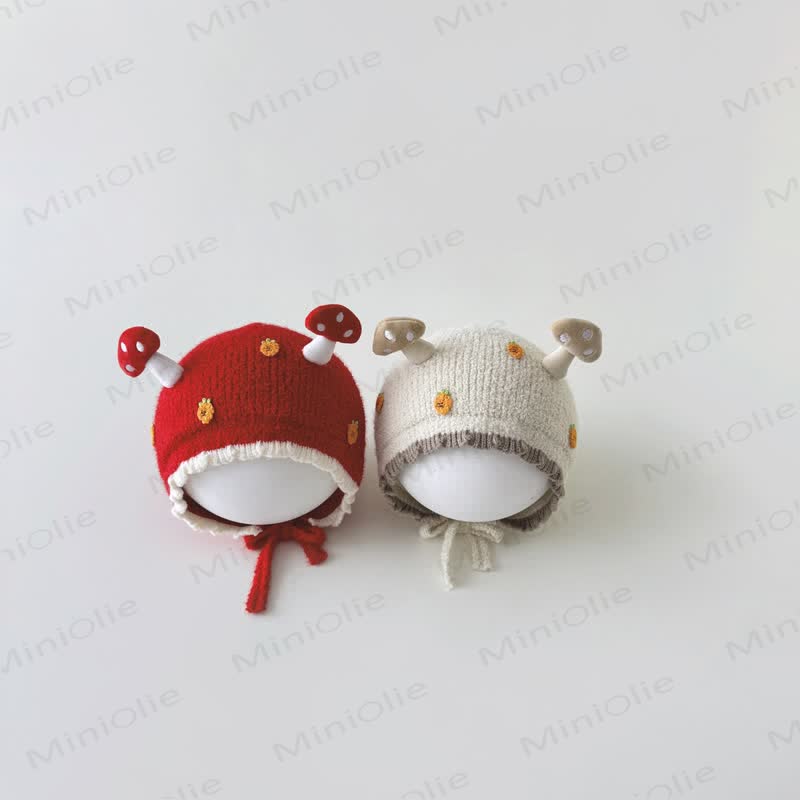 Baby Mushroom Carrot Strawberry Lovely Bonnet