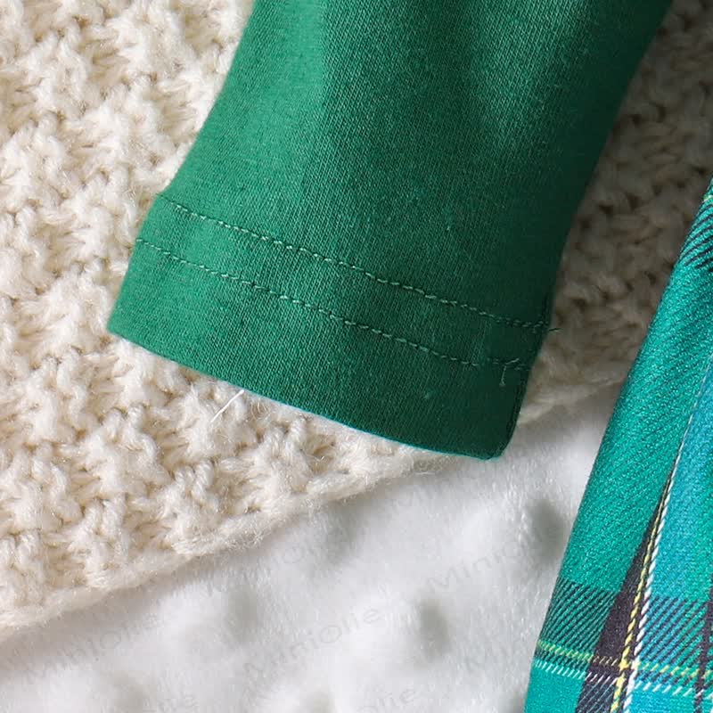 MY 1ST CHRISTMAS Baby Plaid 2-Piece Set with Hat