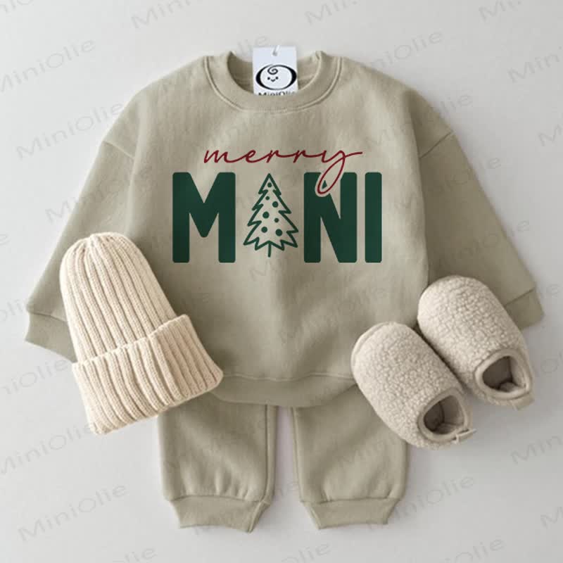 MNI MERRY Baby Tree Grey Green 2-piece Set