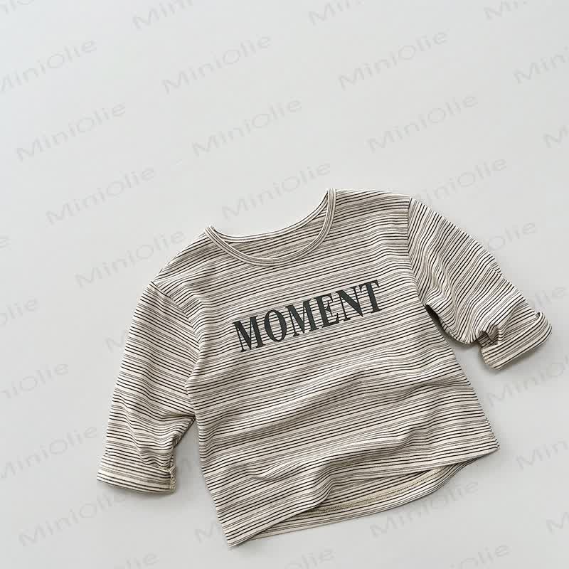 MOMENT Toddler Letter Printed T-Shirt
