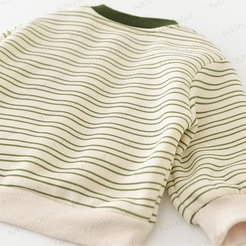 Baby Dinosaur Stripe Green Top & Pants