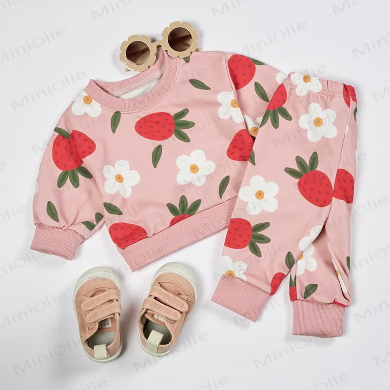 Baby Strawberry Flower 2-piece Set