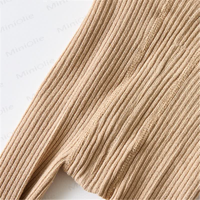 Baby Ribbed Solid Color Tights
