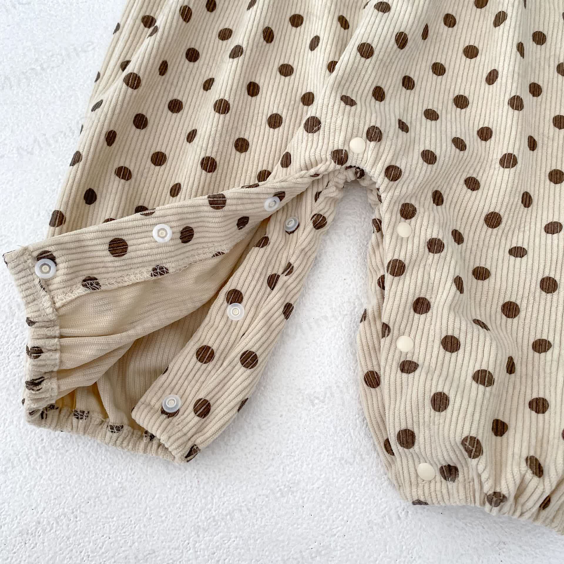 Baby Girl Polka Dot Overalls