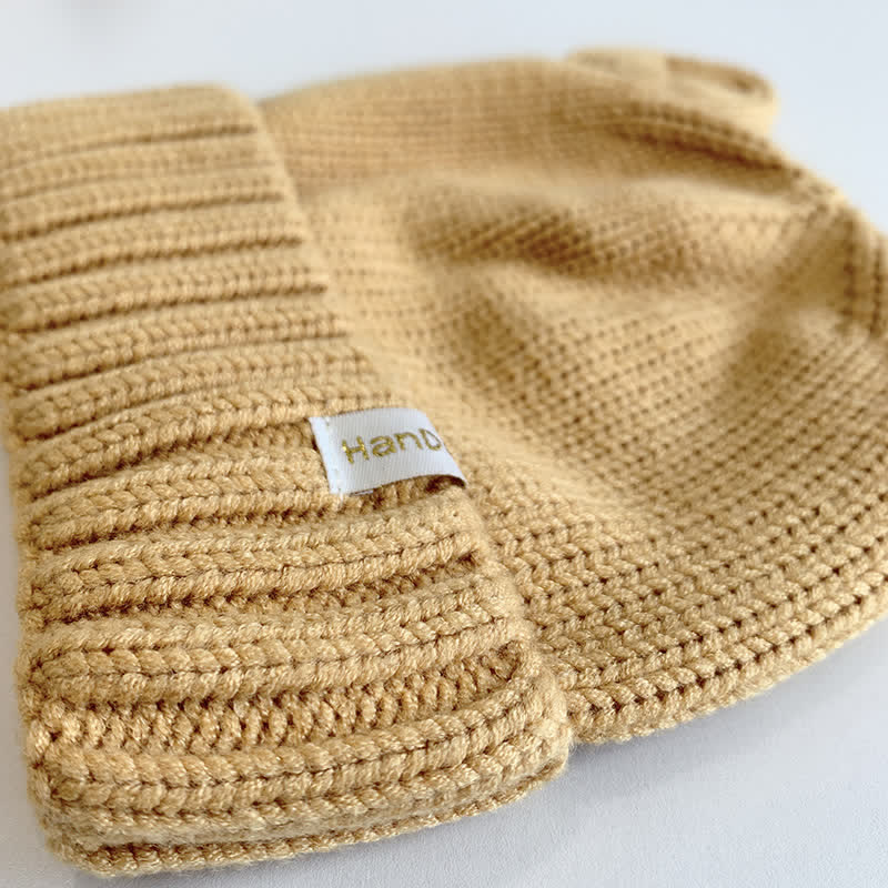 Baby Bear Ears Knitted Beanie