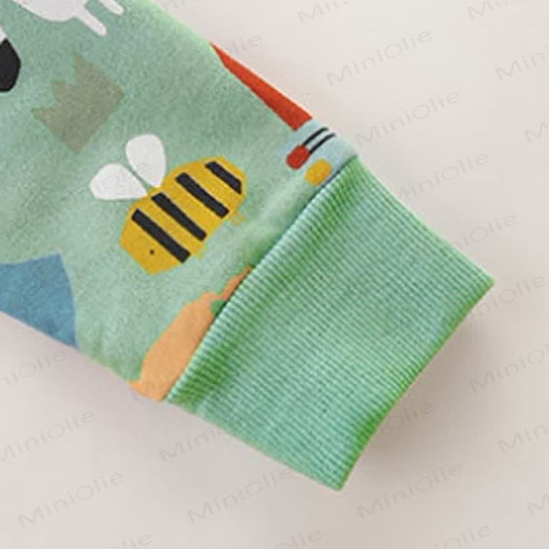 Kid Boy Cartoon Abstract Farm Animals Sweatshirt