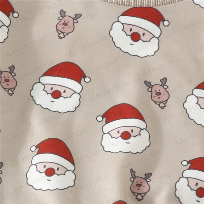 Baby Christmas Santa Claus Elk 2 Pieces Set