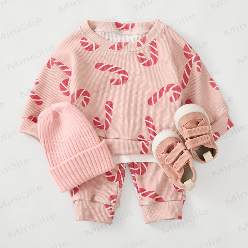 Baby Candy Pink Waffle 2-piece Set