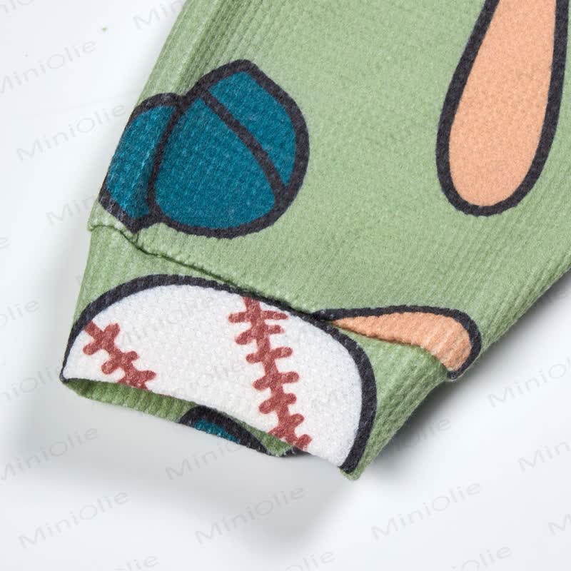 Baby Waffle Baseball Element 2-piece Set