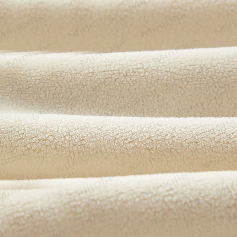 Baby Jacquard Fleece Lined Hooded Romper