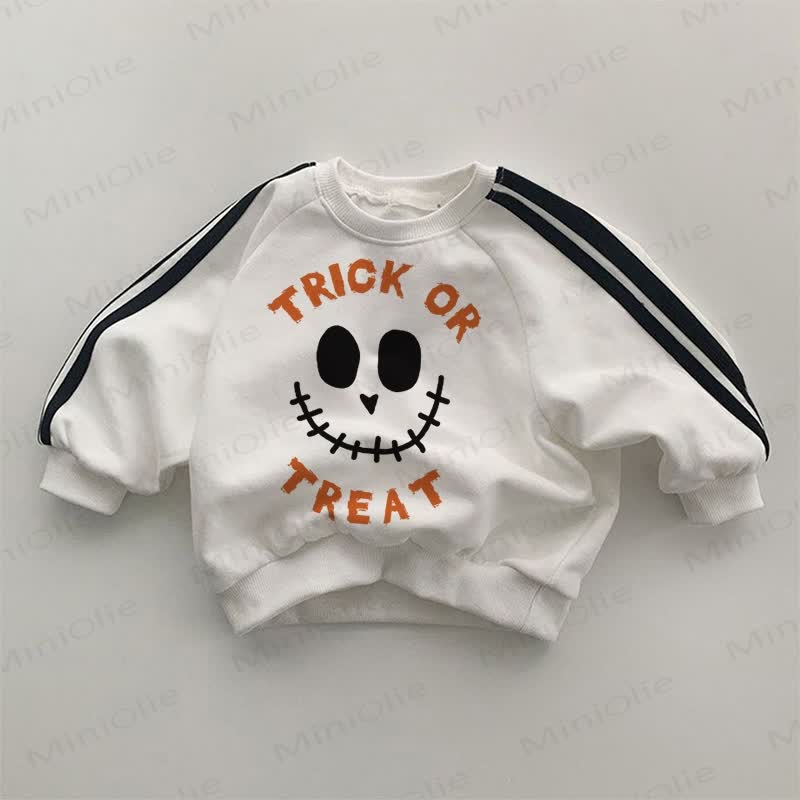 TRICK OR TREAT Baby White Sweatshirt