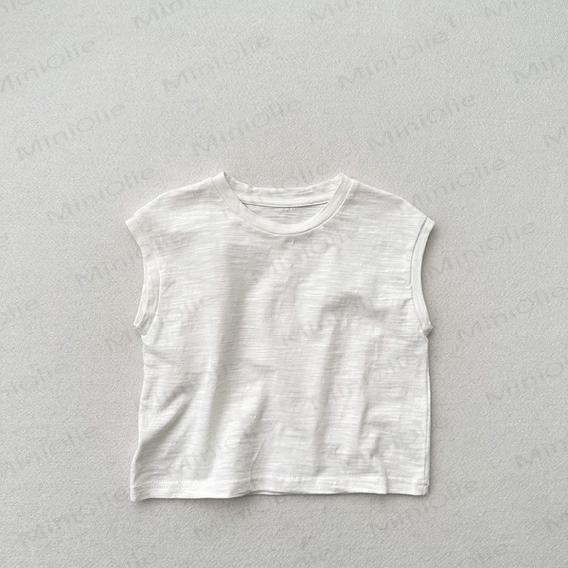 Toddler Solid Color Tank Top T-shirt