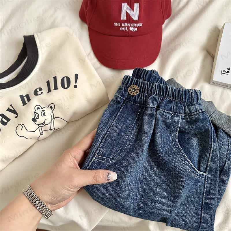 Kid Boy Loose Harem Jeans Pants