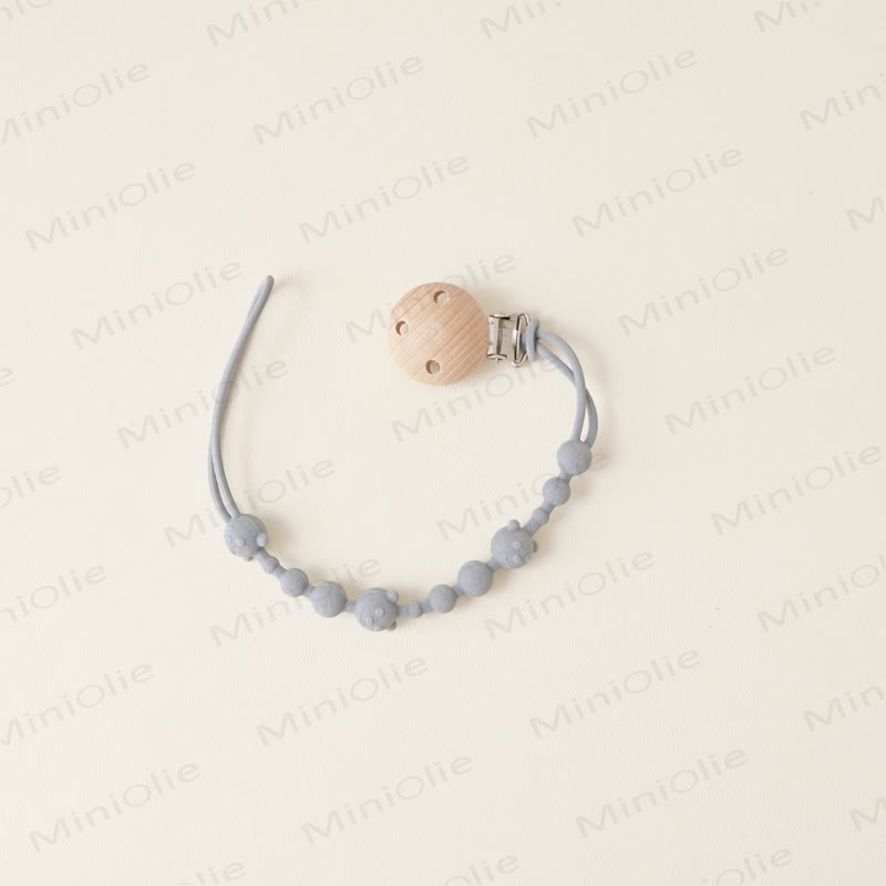 Baby Silicone Bear Pacifier Clip