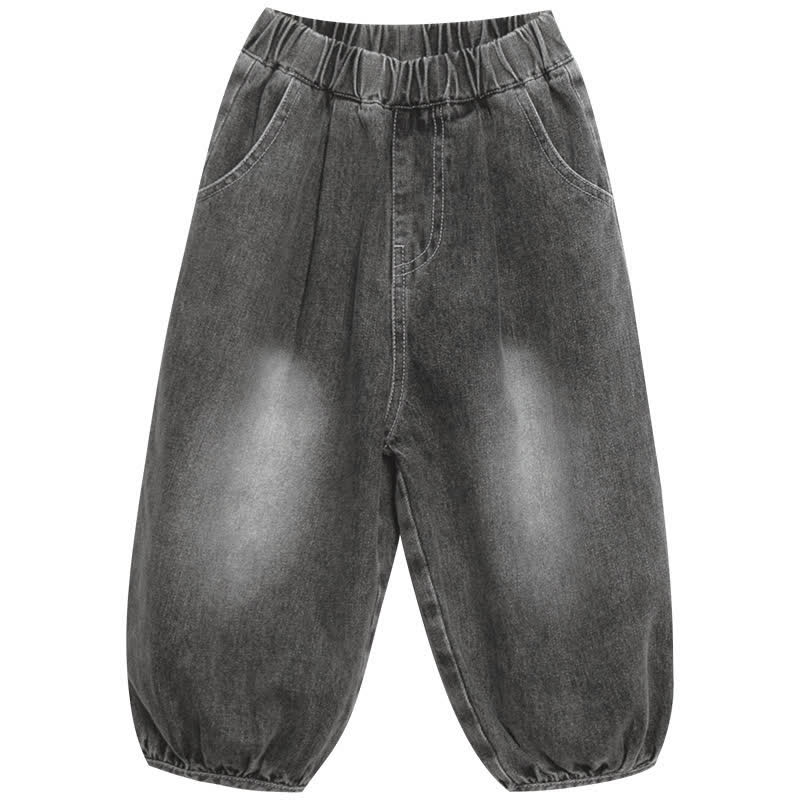 Toddler Simple Denim Jogger Pants