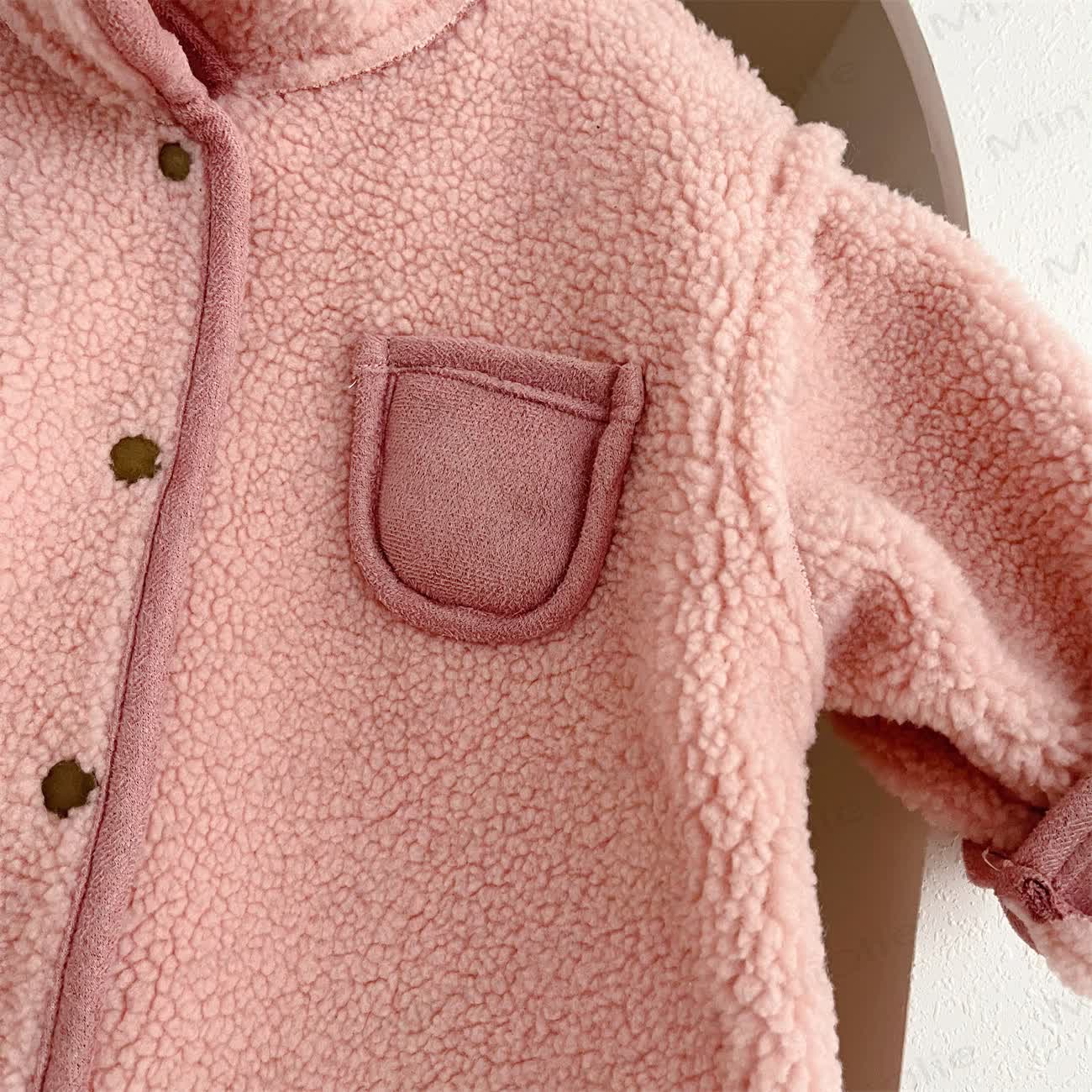 Baby Polo Reversible Fleece Romper