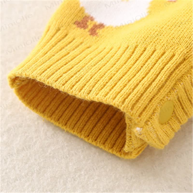 Baby Knitted Goose Yellow Romper