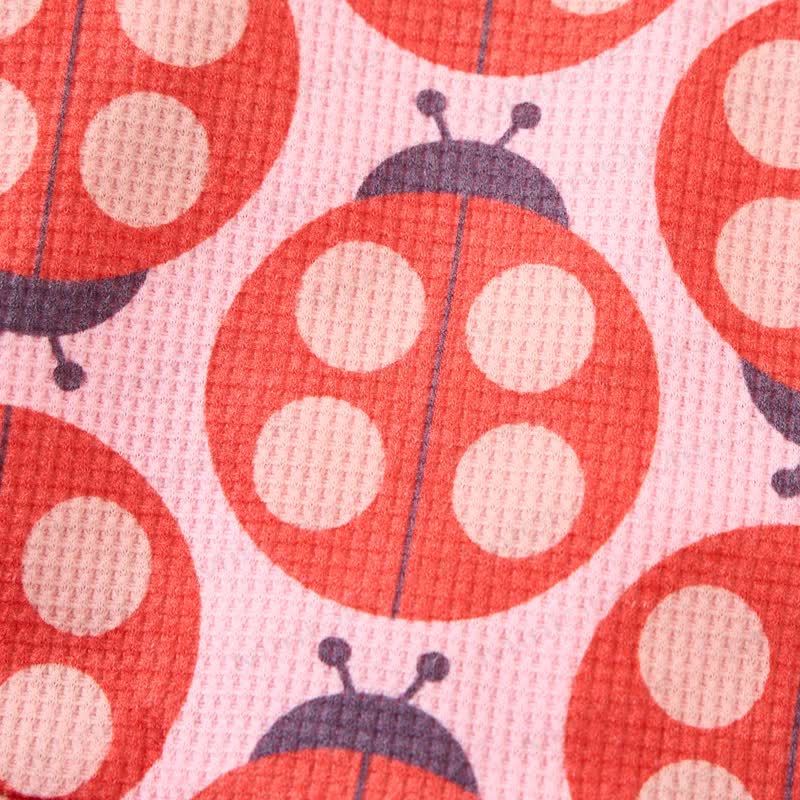 Baby Toddler Pink Ladybug Waffle 2-piece Set