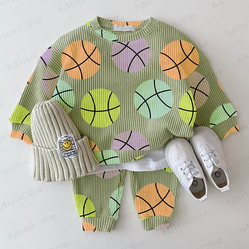 Baby Ball Green Waffle 2-piece Set