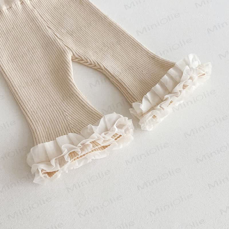 Baby Girl Purple Bow Knitted 2-piece Set