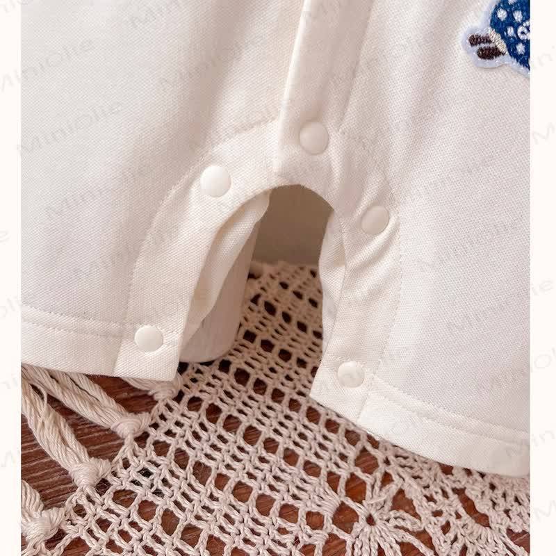 Baby Gentleman Puppy Patch Romper