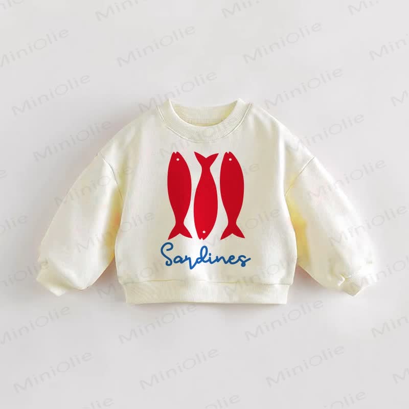 SARDINES Baby Toddler Fishes Sweatshirt
