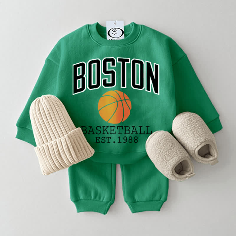 BOSTON BASKETBALL EST.1988 Baby 2-piece Set