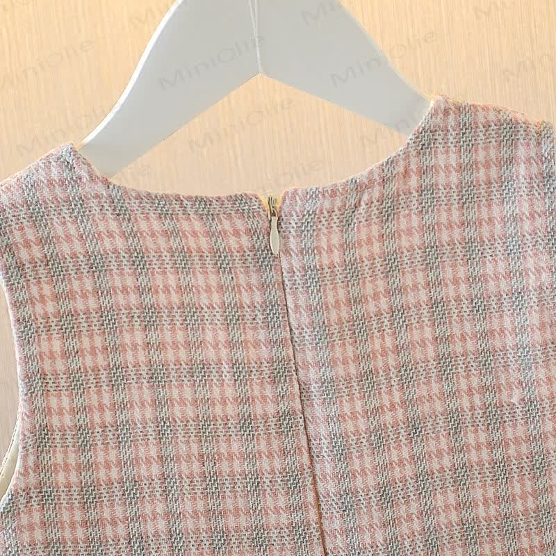 Baby Toddler Girl Two-pieces Dress with Bag