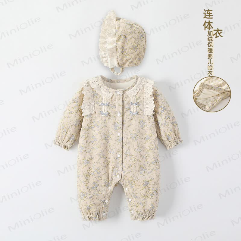 Baby Fleece Rural Style Romper