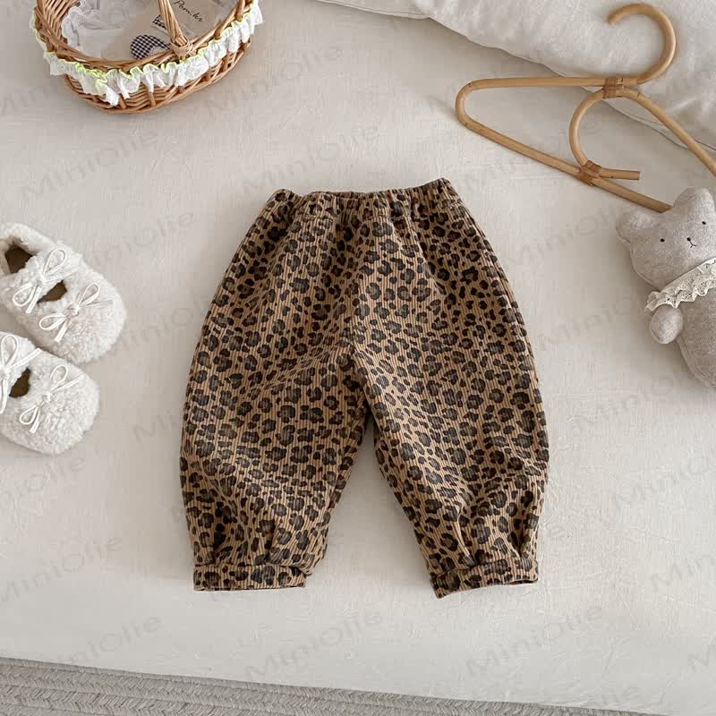 Baby Toddler Girl Cord Quilted Jogger Pants