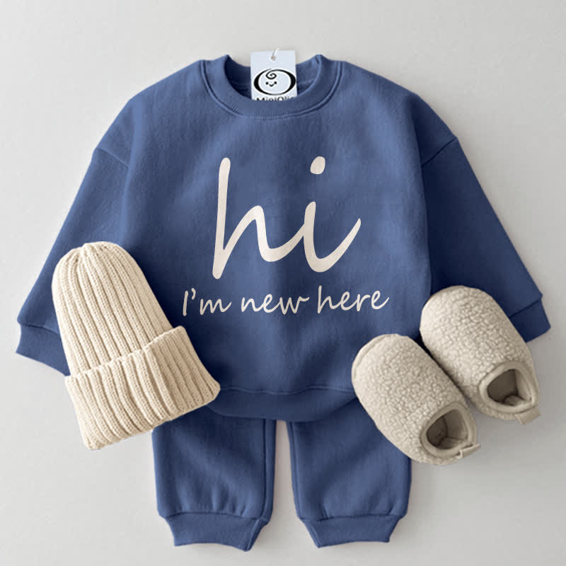 HI I'M NEW HERE Baby 2-Piece Casual Set