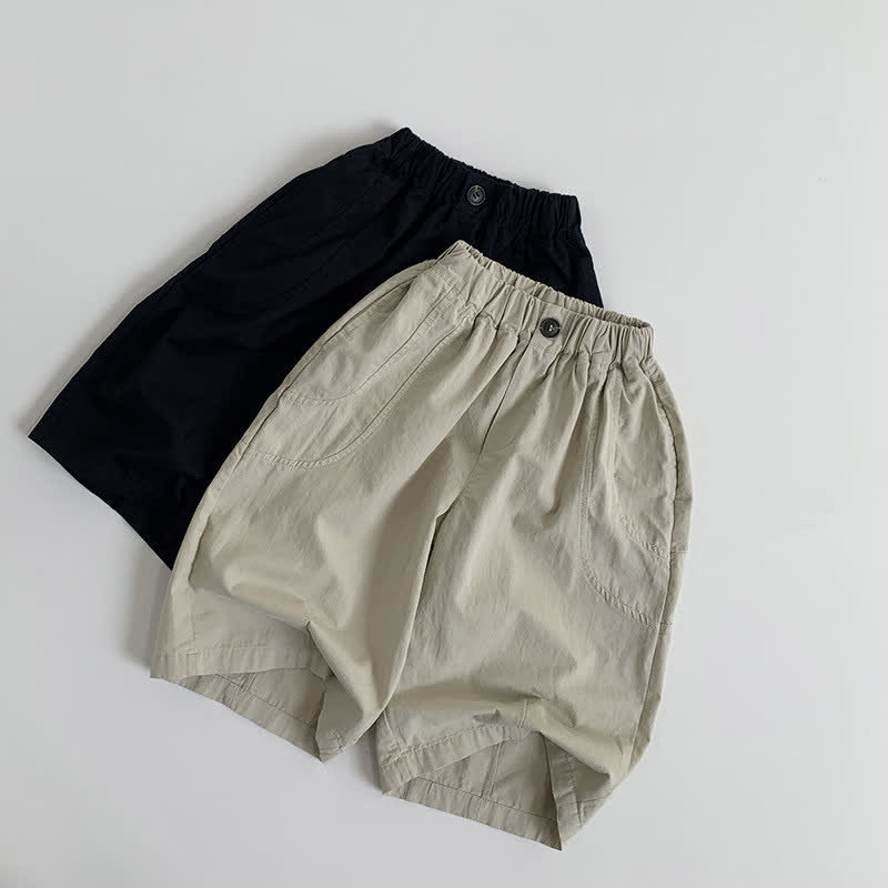 Toddler Solid Color Simple Daily Pants