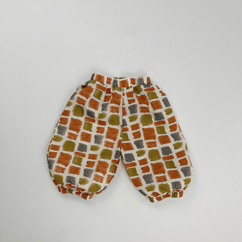 Toddler Loose Retro Pattern Design Pants