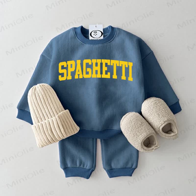 SPAGHETTI Baby Blue Sweatsuit 2-piece Set