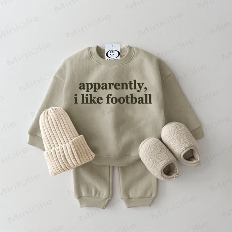 APPARENTLY, I LIKE FOOTBALL Baby 2-Piece Set