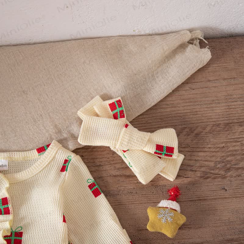 Baby Headscarf Christmas Romper